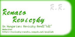 renato reviczky business card